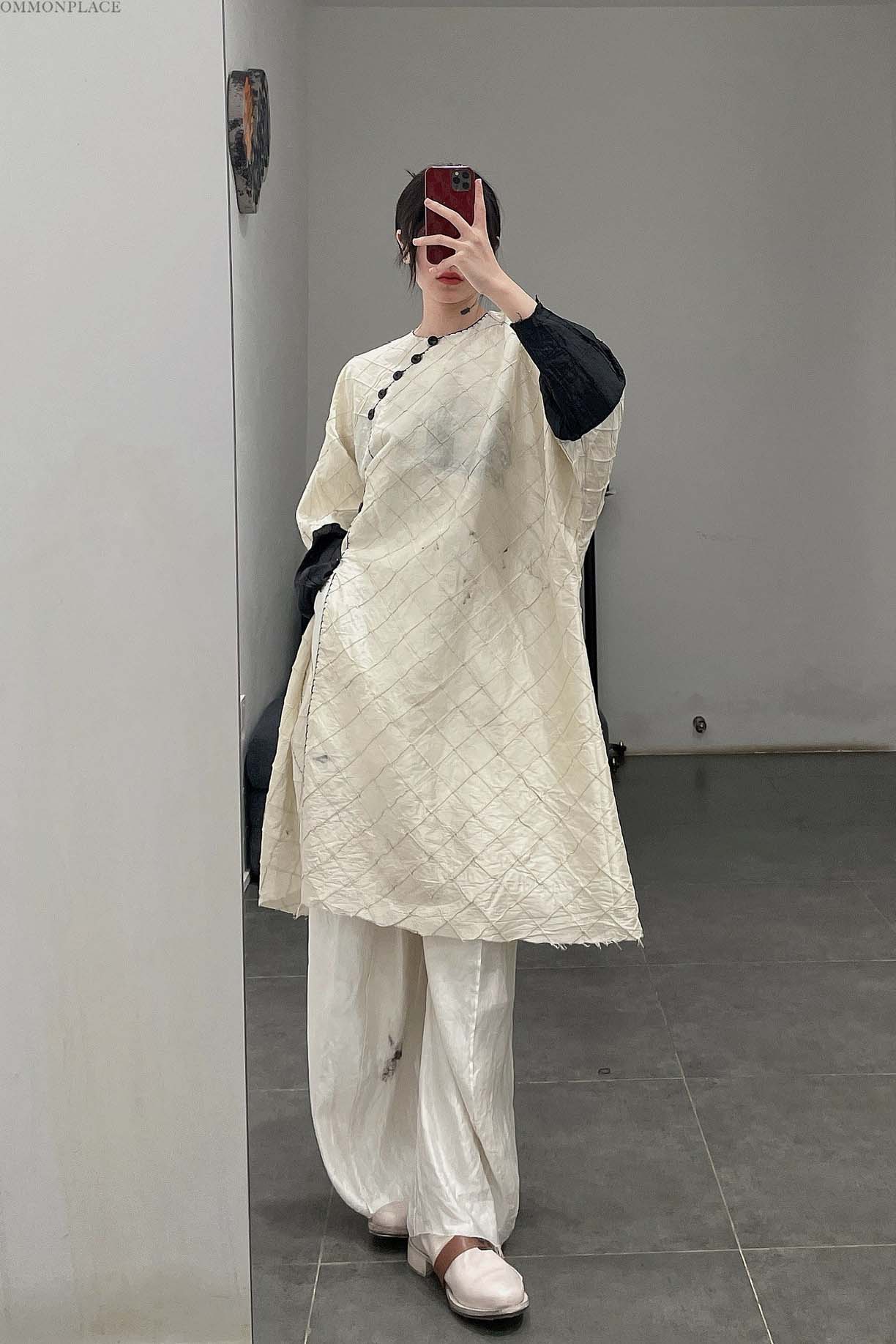 MUTEDANCE Chinese slanted sleeve skirt MD22SS43 - Image 18