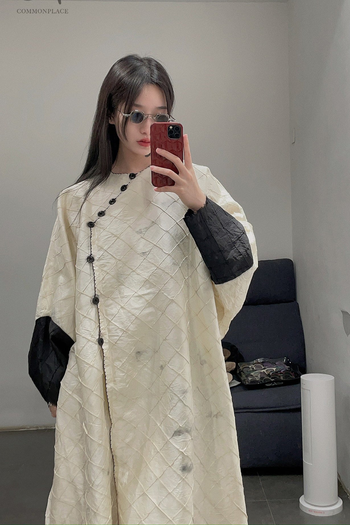 MUTEDANCE Chinese slanted sleeve skirt MD22SS43 - Image 23