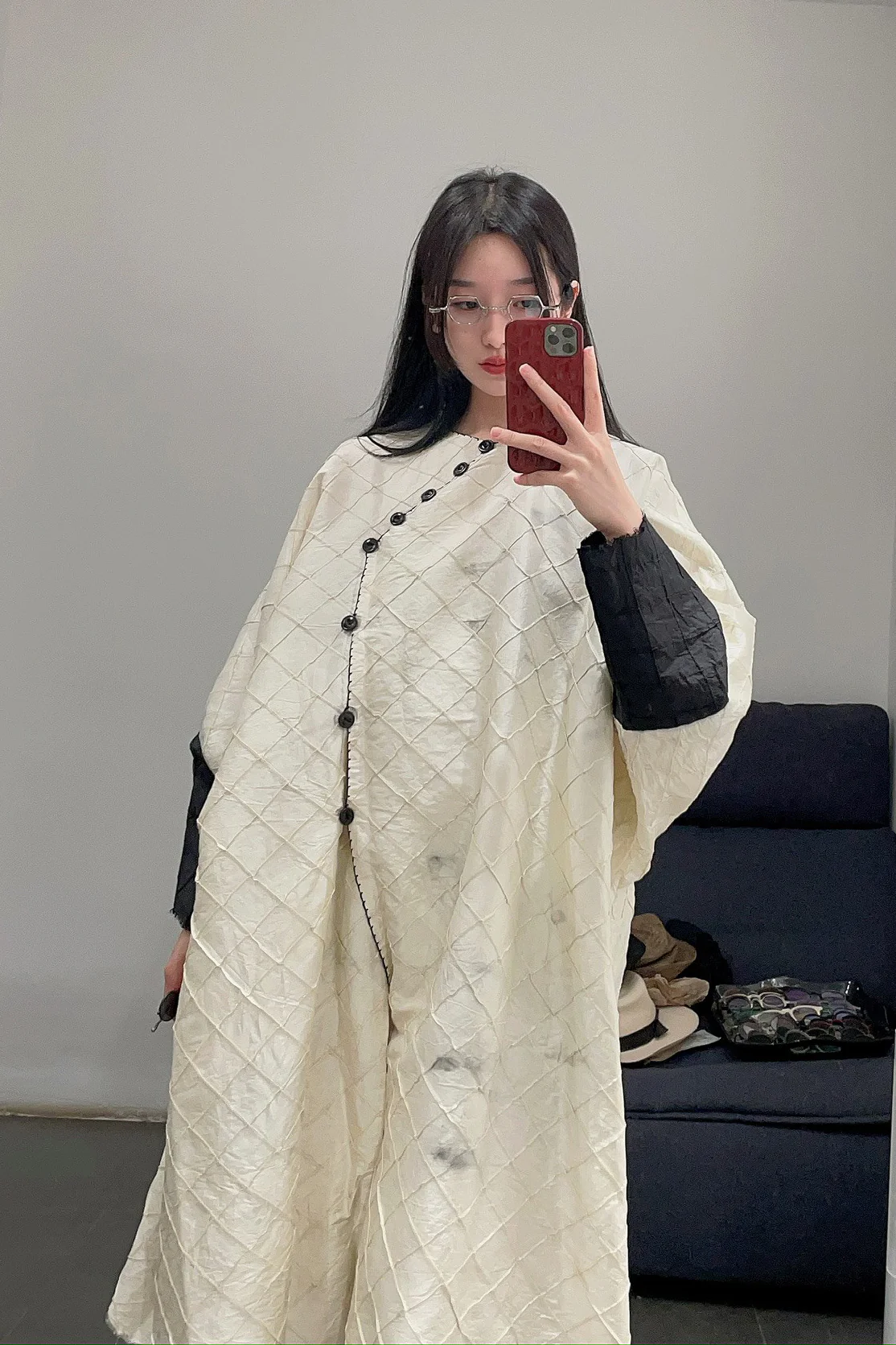 MUTEDANCE Chinese slanted sleeve skirt MD22SS43 - Image 25
