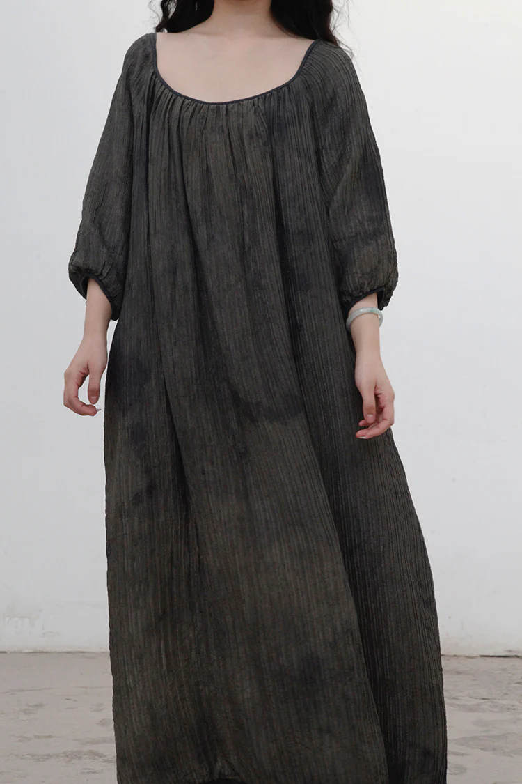 MUTEDANCE dark gray silk dress MD21FW43 - Image 3