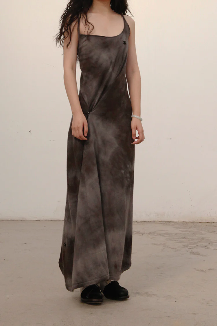 MUTEDANCE dark gray silk dress MD21FW64 PM6 - Image 4