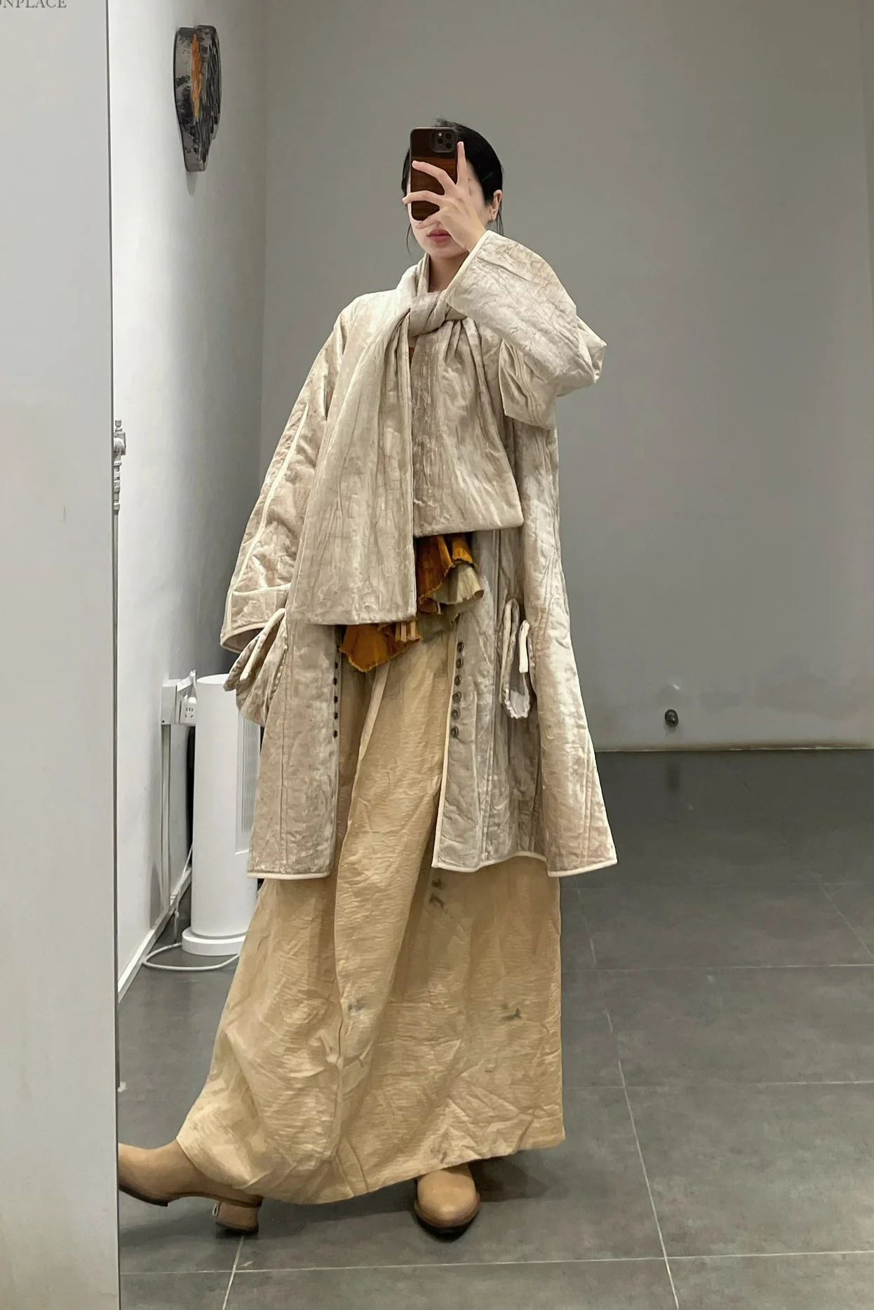 Mutedance Detachable Scarf Jacket MD-MD23FW46-0 PM106 - Image 13