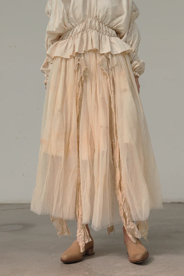 MUTEDANCE Double layer silk lace skirt MD21SS51 - Image 3