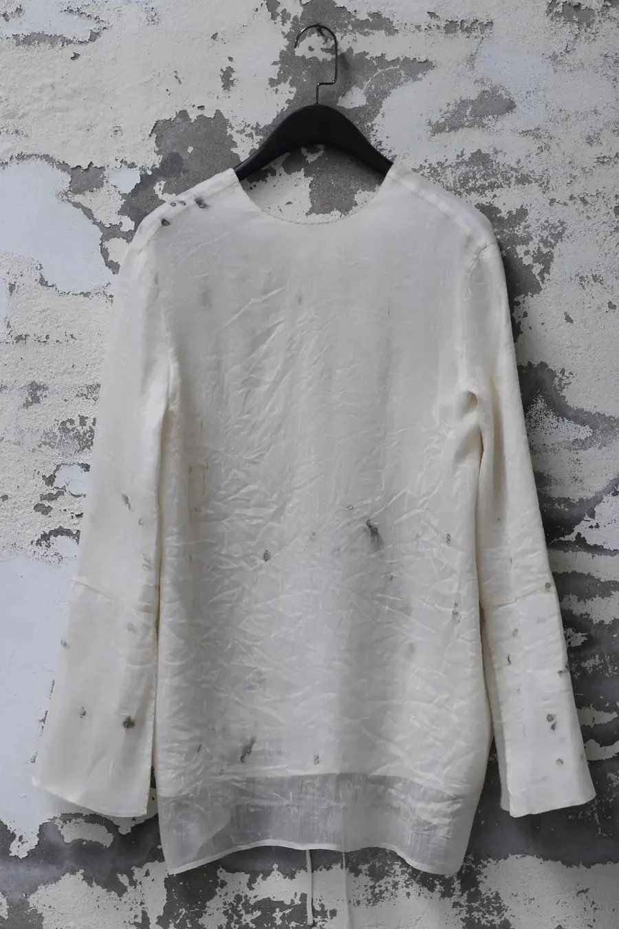 Mutedance Double Silk Shirt MD-MD24SS162-LUO Nude PM160 - Image 8