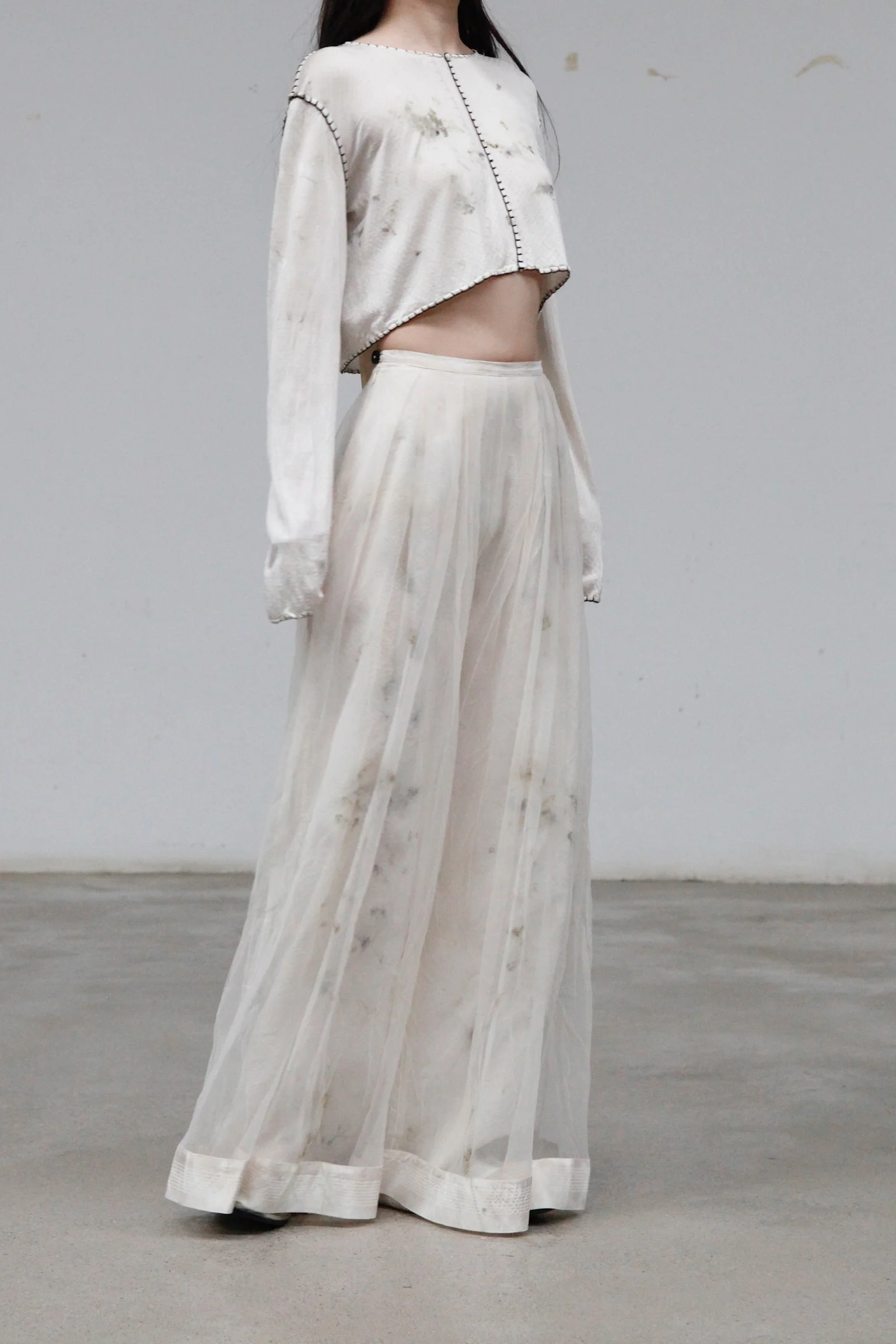 Mutedance 23 Spring/Summer Double Layer Pants Handmade Flower Dye MD-MD23SS47-HUARAN Flower Dye - Image 3