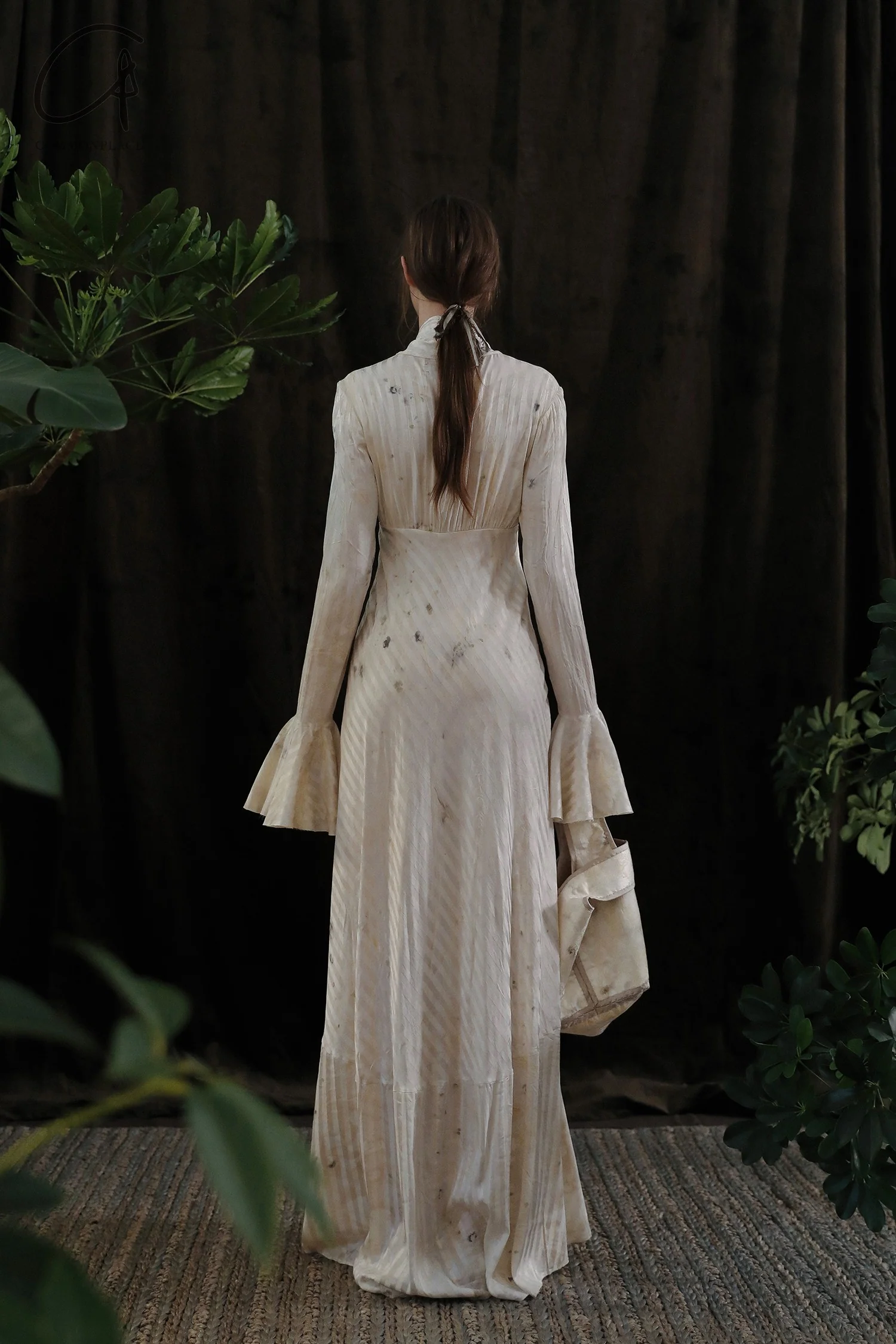 Mutedance silk dress MD-MD24SS75-HUIBAI - Image 11