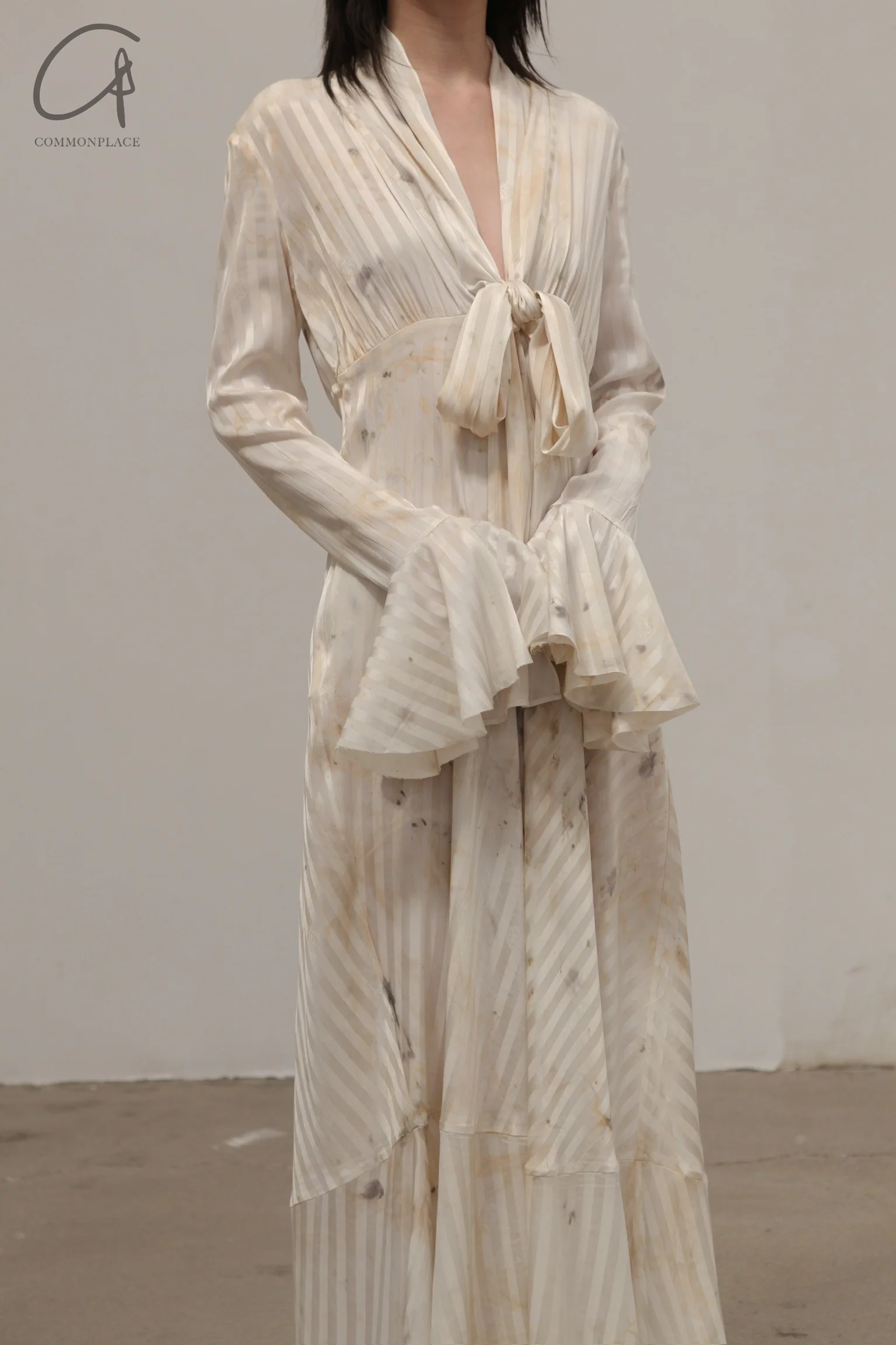 Mutedance silk dress MD-MD24SS75-HUIBAI - Image 2