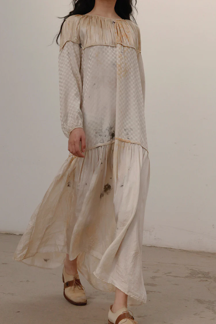 MUTEDANCE dyed silk panel dress MD21FW09 - Image 3