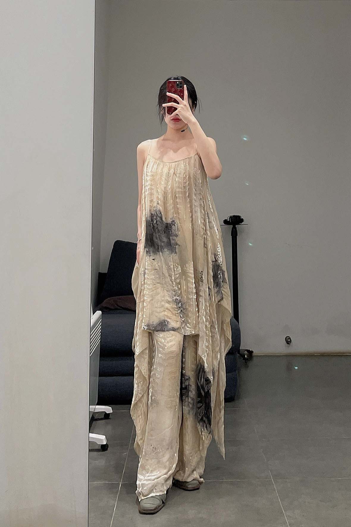 MUTEDANCE Fake Two Piece Silk Dress MD22SS57 Naked PM28 - Image 15