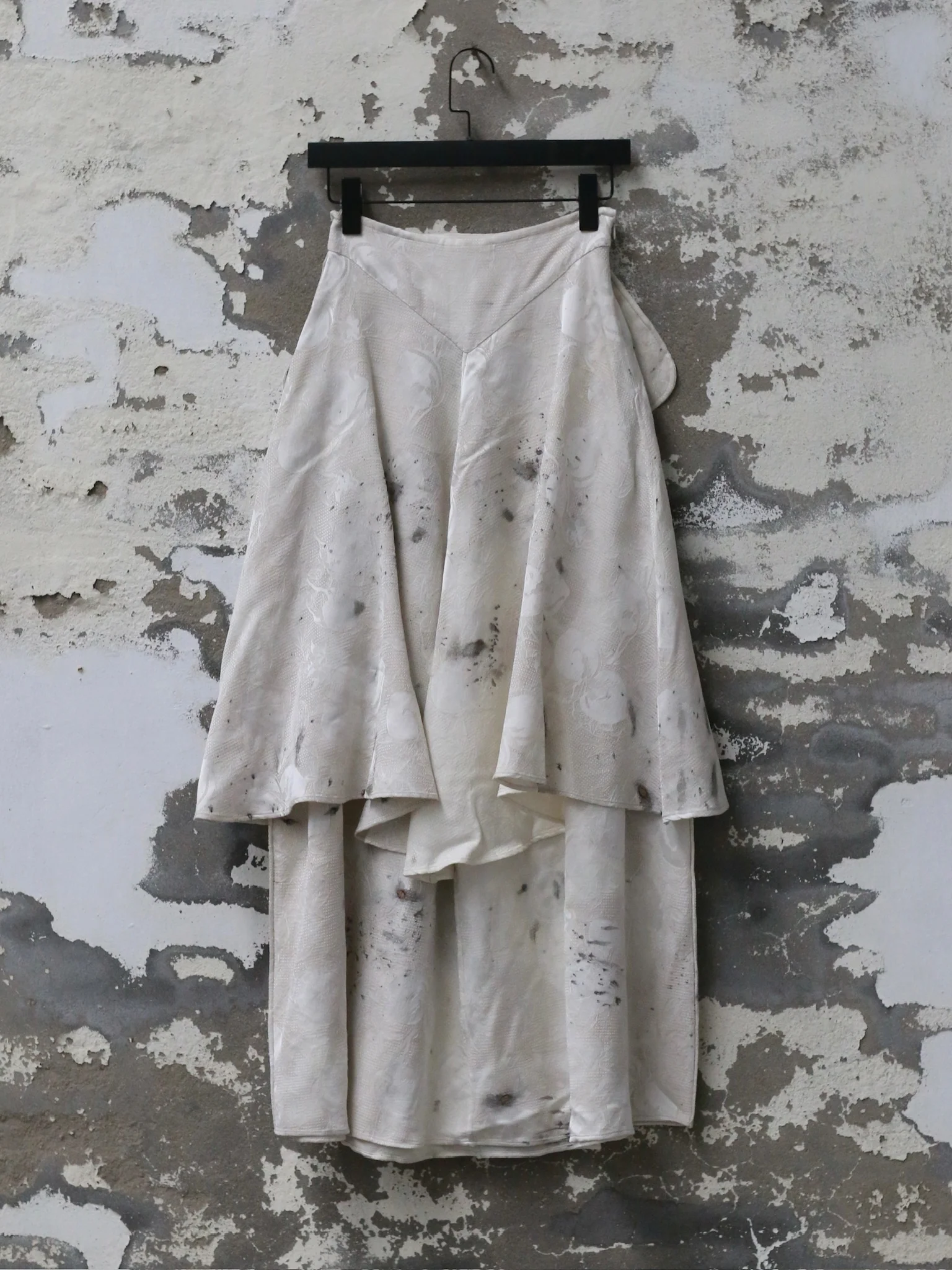 Mutedance Fall/Winter 2025 Double-Layer Large Pocket Midi Skirt, Plant Dyed, High-Quality Handmade, MD-MD25FW63-nude (MD25FW61) - Image 4