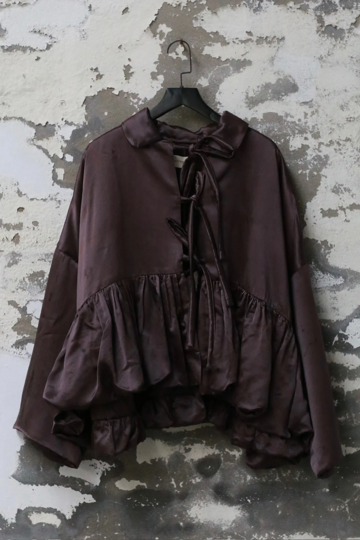 Mutedance Fall/Winter 2025 Floral Coat, Plant Dye MD-MD25FW133-purple