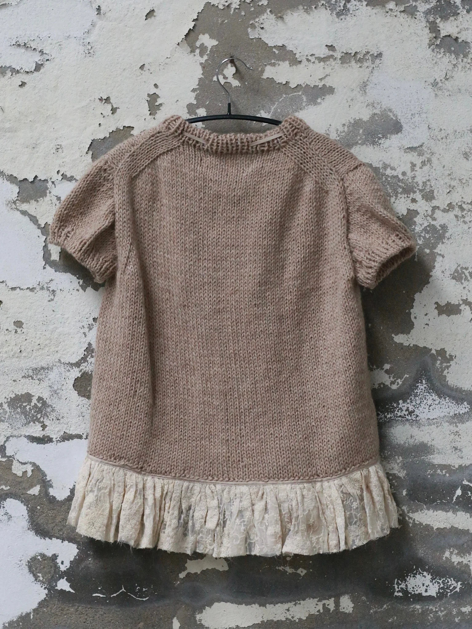 Mutedance Fall/Winter 2025 Knitted Short-Sleeve MD-MD25FW147-beige (MD25FW146) - Image 4