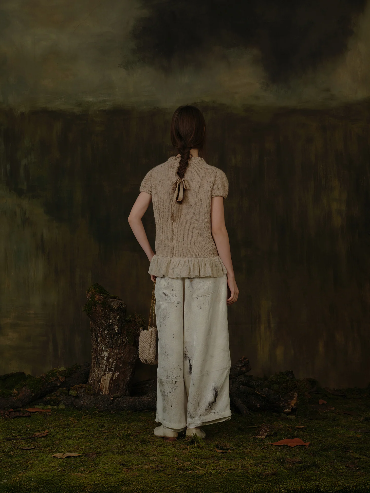 Mutedance Fall/Winter 2025 Knitted Short-Sleeve MD-MD25FW147-beige (MD25FW146) - Image 7