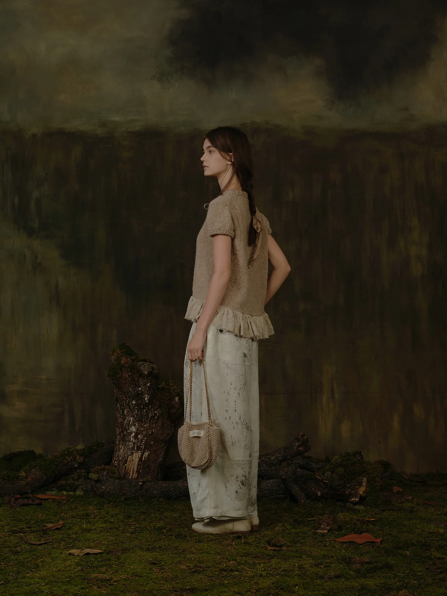 Mutedance Fall/Winter 2025 Knitted Short-Sleeve MD-MD25FW147-beige (MD25FW146) - Image 8