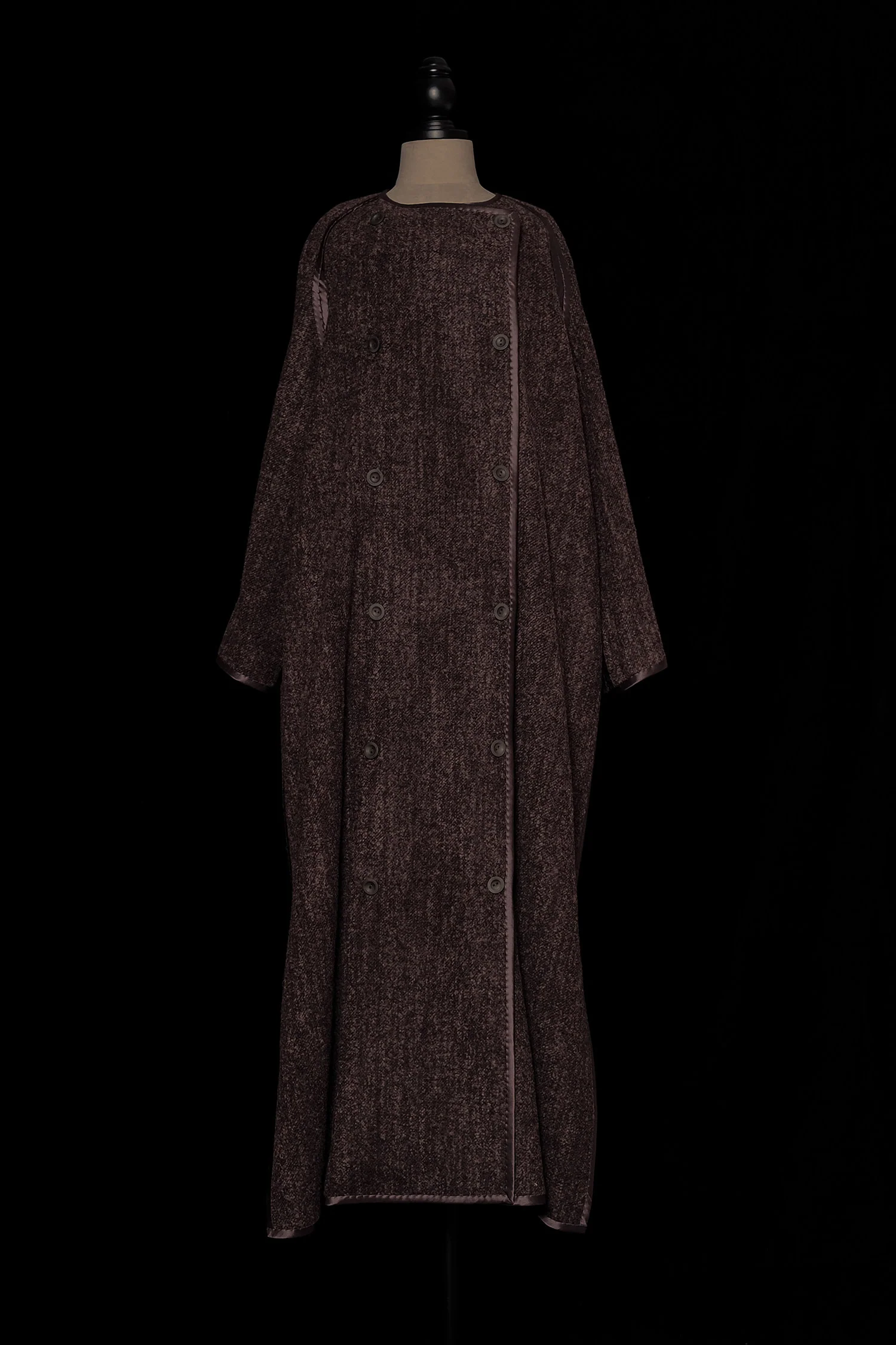 Mutedance Fall/Winter 2025 Long Coat MD-MD25FW122-brown - Image 5