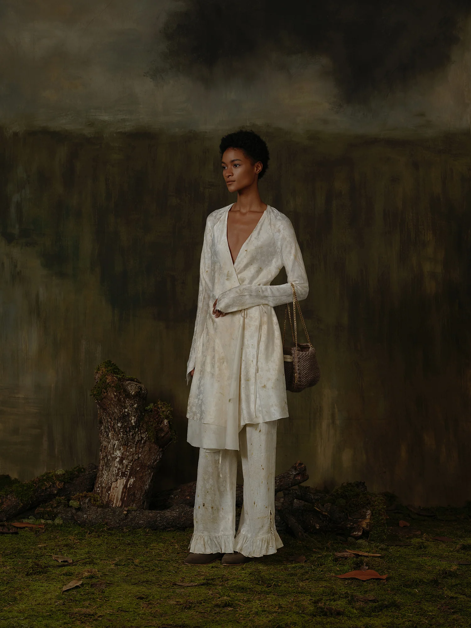 Mutedance Fall/Winter 2025 Printed Handmade Bag Collection MD-MD25FW168-beige (MD25FW167) - Image 5