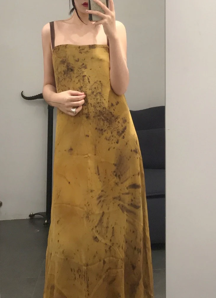 MUTEDANCE (floral dye and gray suspender skirt) MD19SS18Y - Image 5