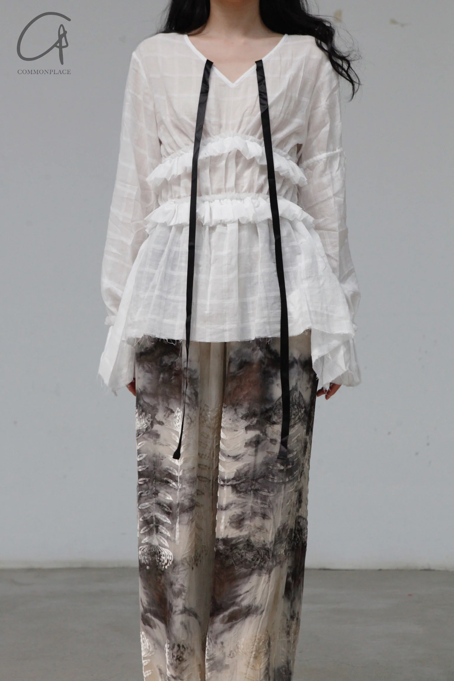 MUTEDANCE floral-dyed silk trousers MD22SS09 PM29 - Image 4