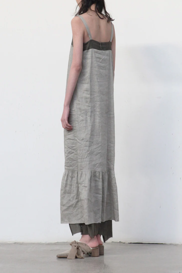 MUTEDANCE (gray green suspender dress) MD19SS12 - Image 6