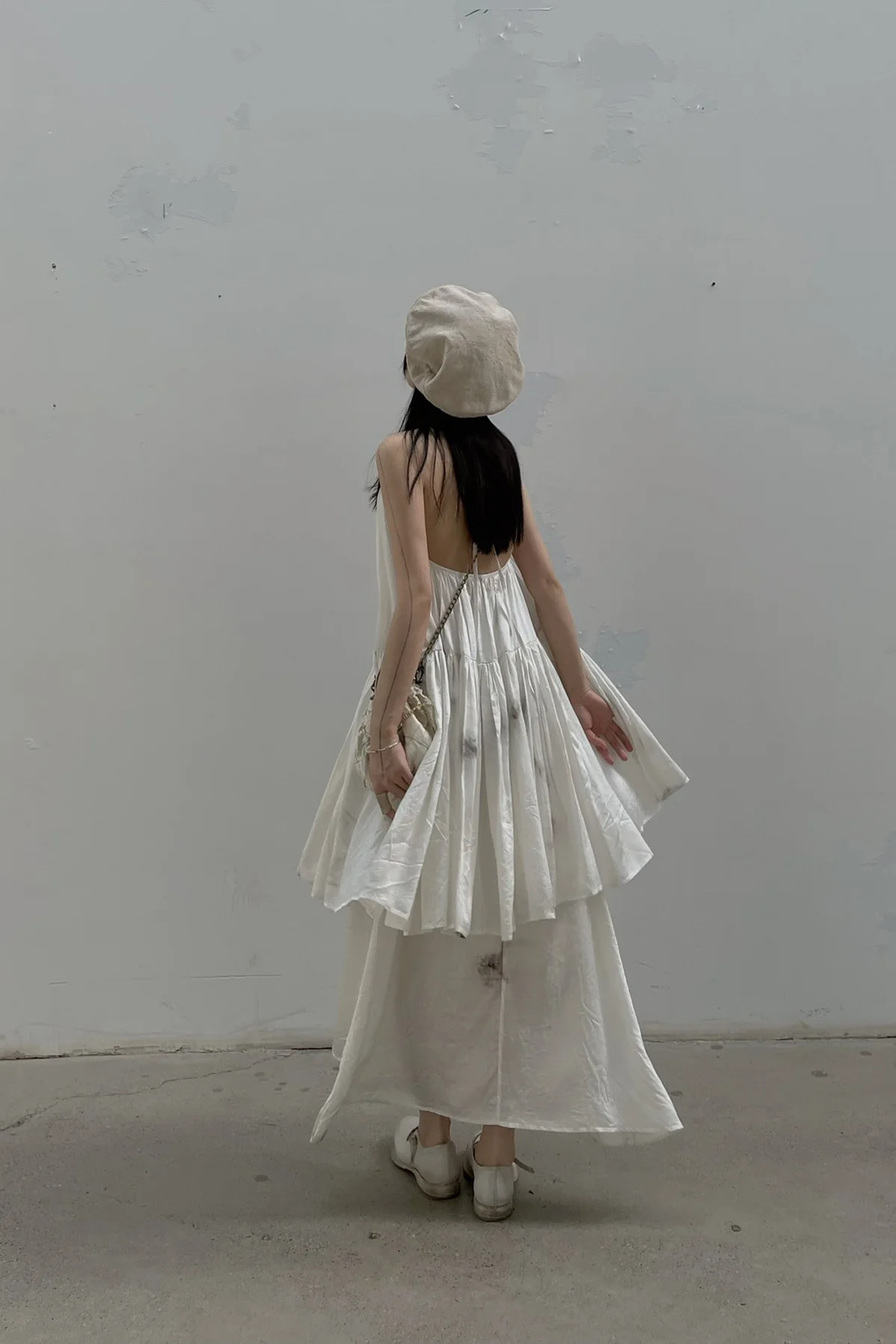 MUTEDANCE halterneck open-back double layer silk skirt MD22SS36 PM30 - Image 15