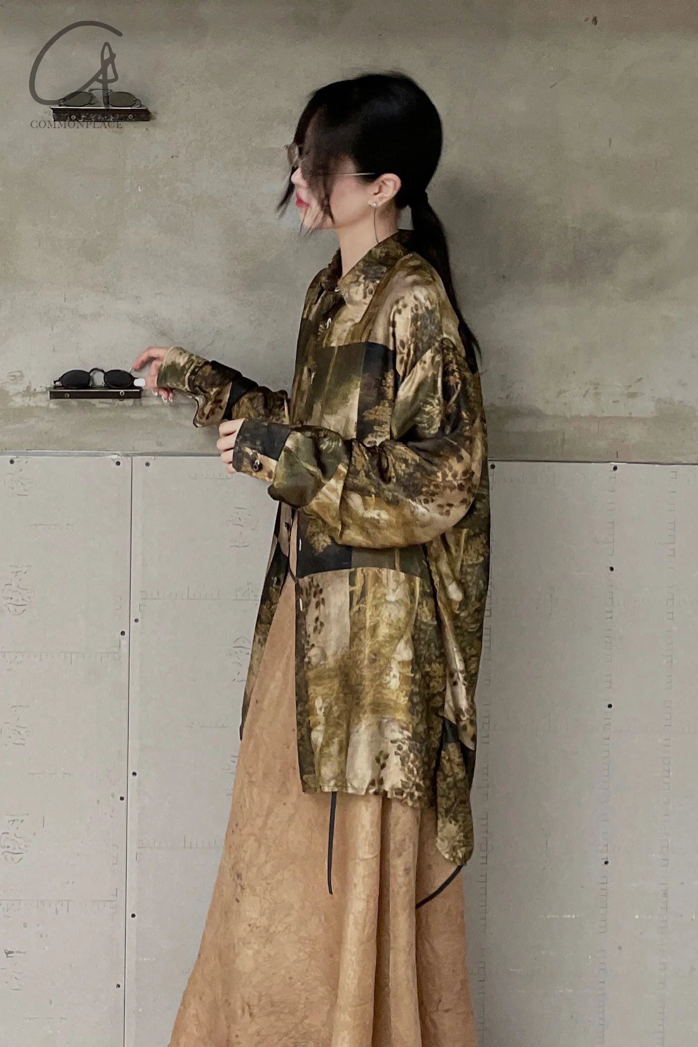 MUTEDANCE hand-dyed double-layer printed dress MD20SS-KAL36 - Image 17