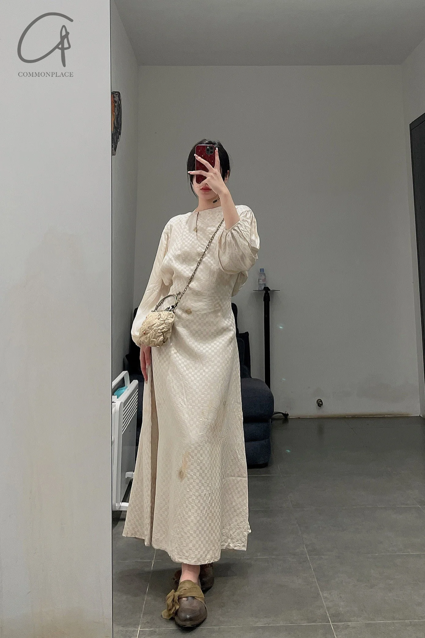 MUTEDANCE Hand Dyed Grey and White Silk Dress MD21FW08 - Image 20