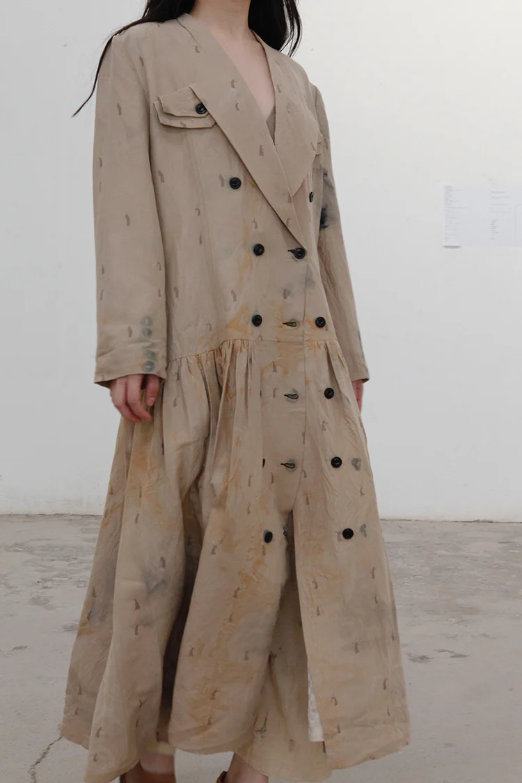 MUTEDANCE hand dyed long coat MD21FW18 - Image 3