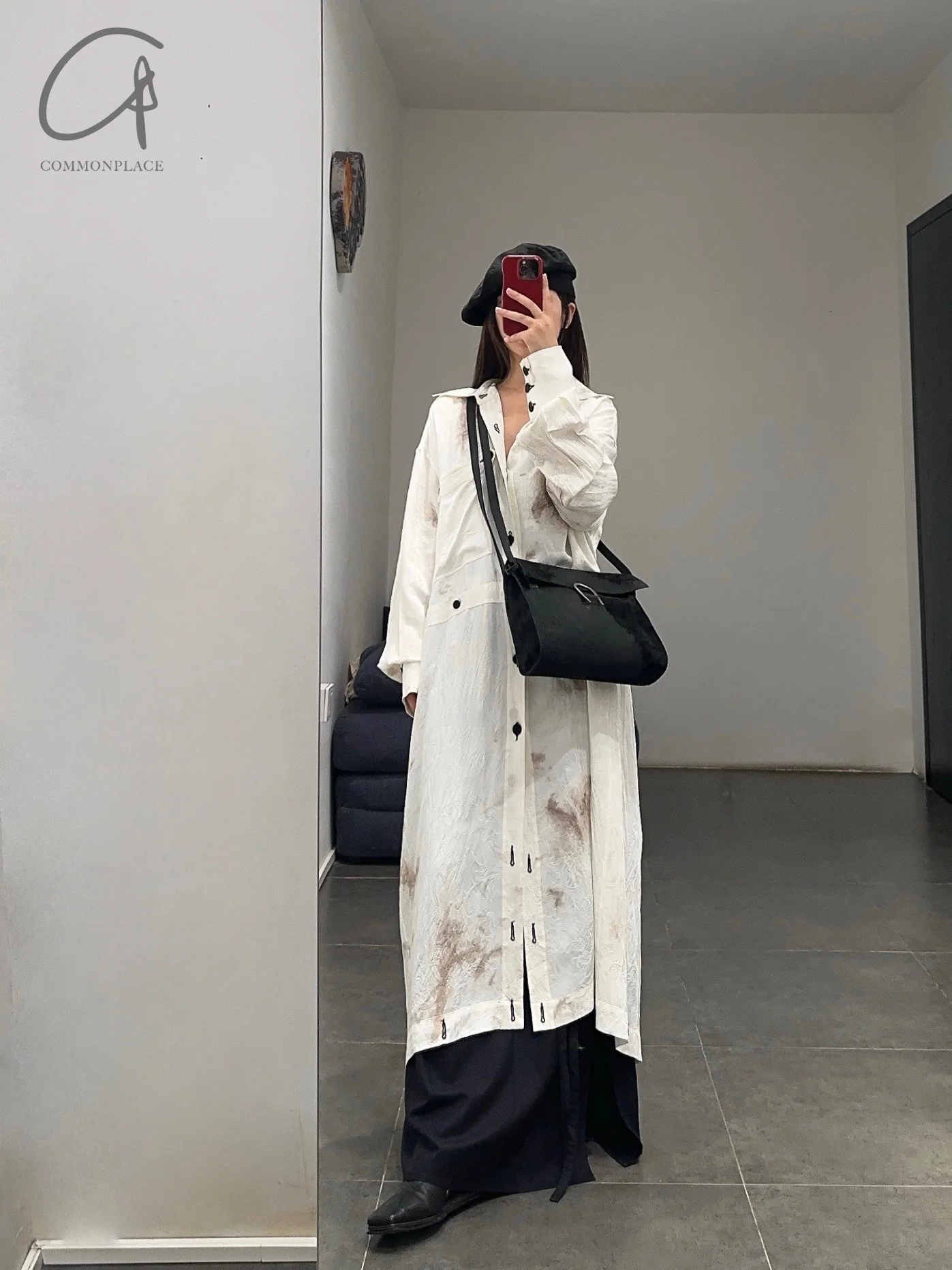 Mutedance 24 Spring/Summer Long Shirt MD-MD24SS129-HUIBAI hoary PM131 - Image 14