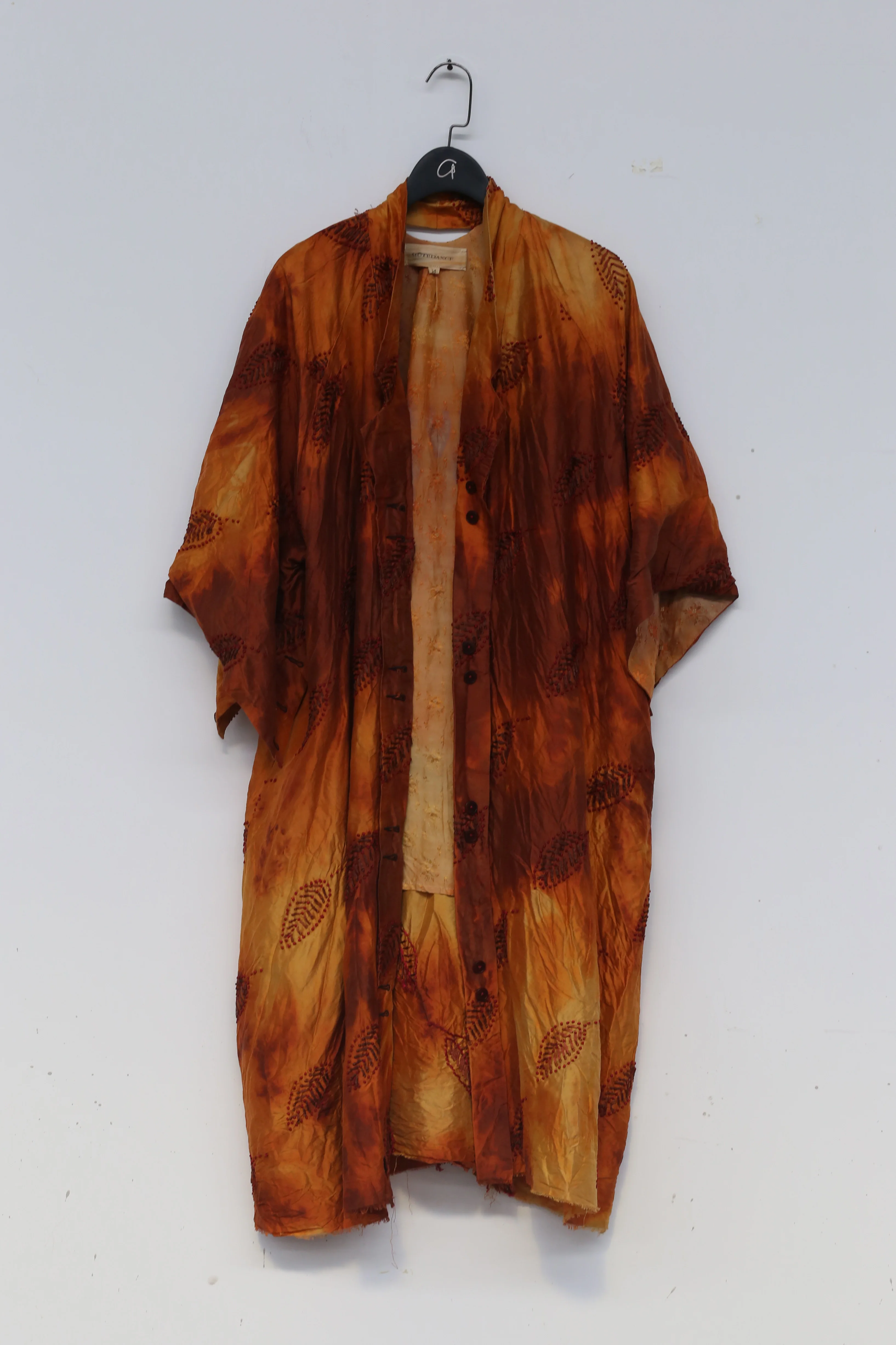 MUTEDANCE Loose printed and dyed silk coat MD21SS06 - Image 7