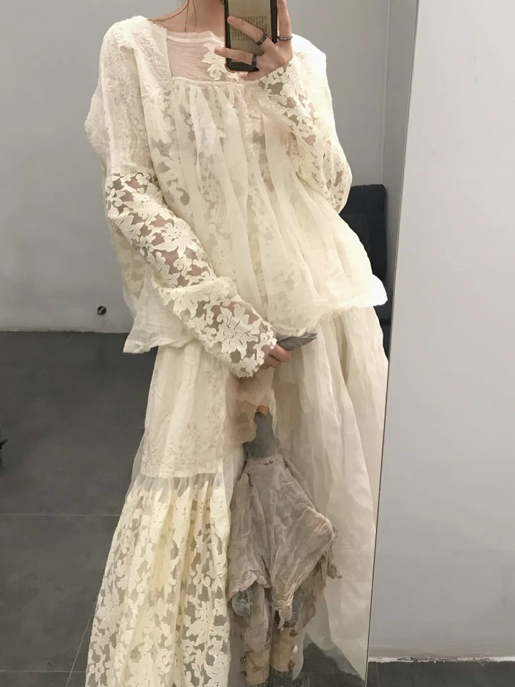 MUTEDANCE MD19FWMAL1-2 stitching silk skirt - Image 6