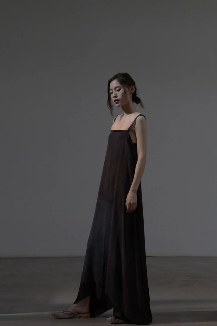 MUTEDANCE MD19SS18B Maroon suspender skirt - Image 7