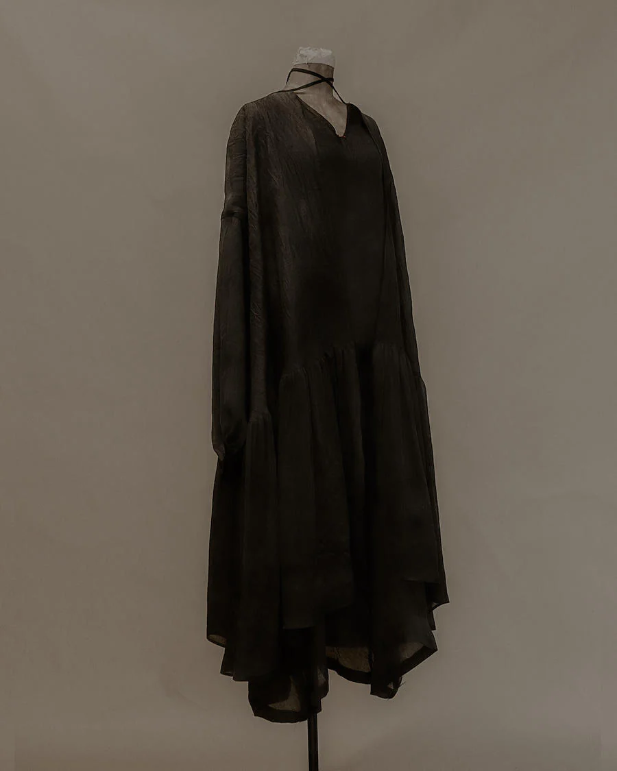 MUTEDANCE MD20SS-BLO35 Silk inner skirt cardigan - Image 8