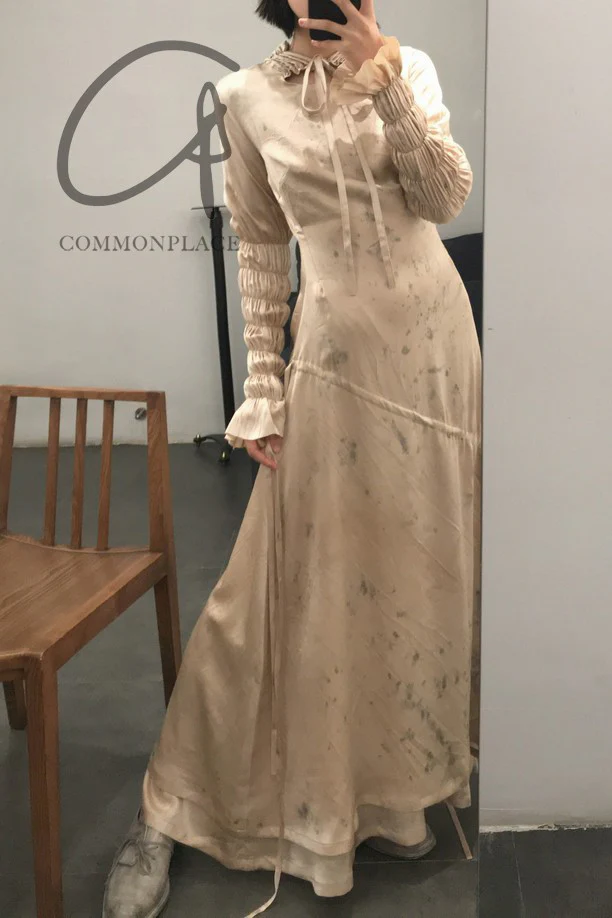 MUTEDANCE MD20SS-KAL05 Pleated split dyed dress - Image 15