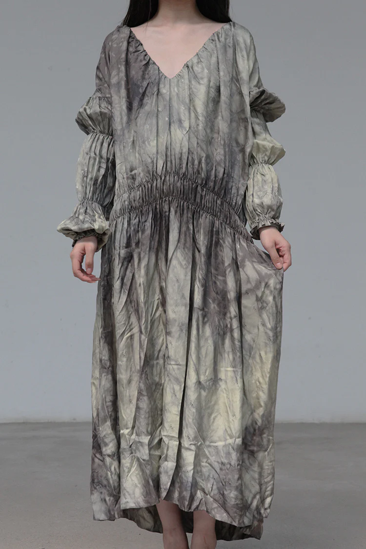 MUTEDANCE MD21SS55 V-neck silk dress - Image 6