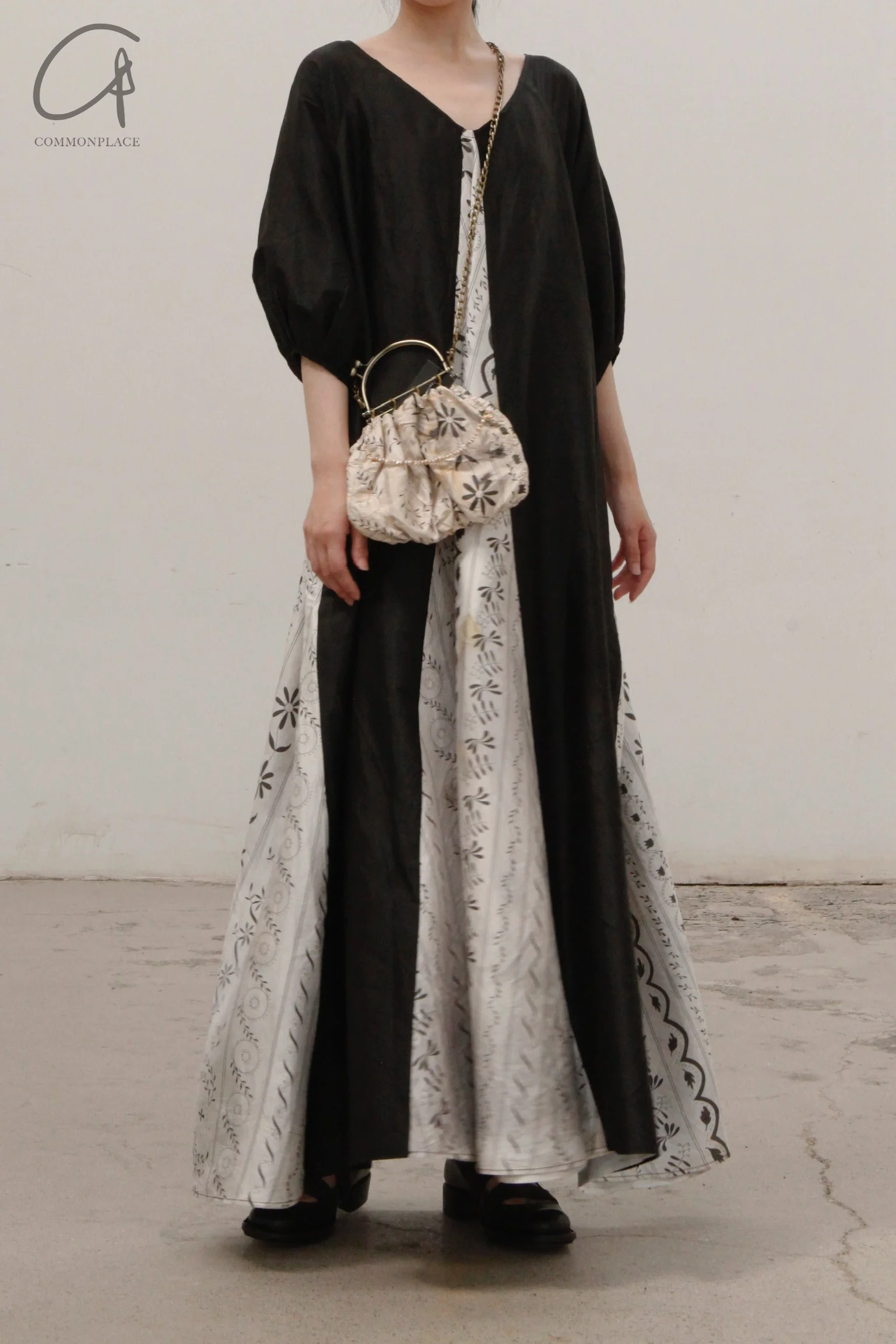 MUTEDANCE Patchwork Dress MD22SS85 Black Off-White