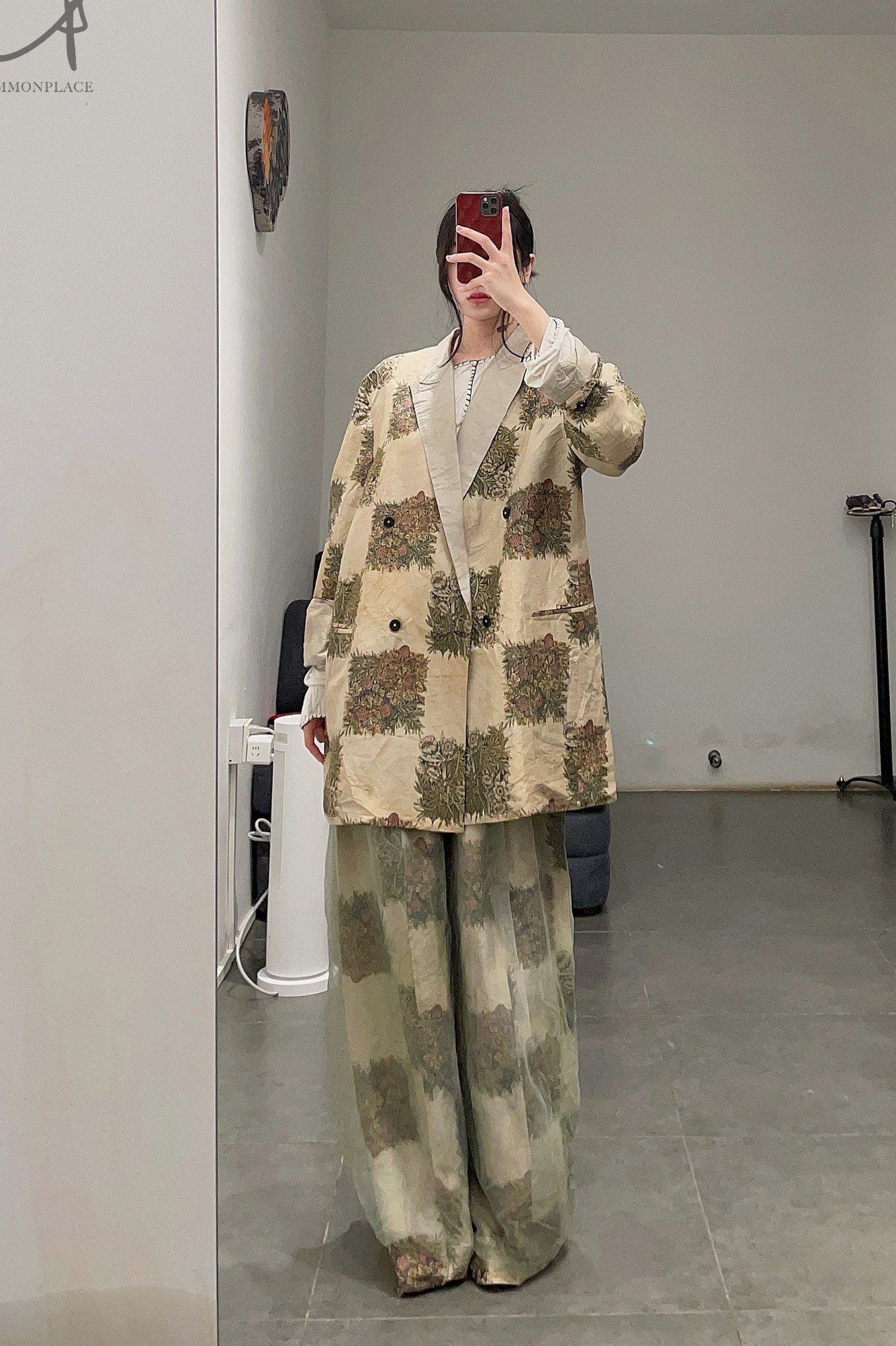Mutedance 23 Spring/Summer Plaid Print Casual Pants MD-MD23SS51-HUARAN Flower Dye - Image 26