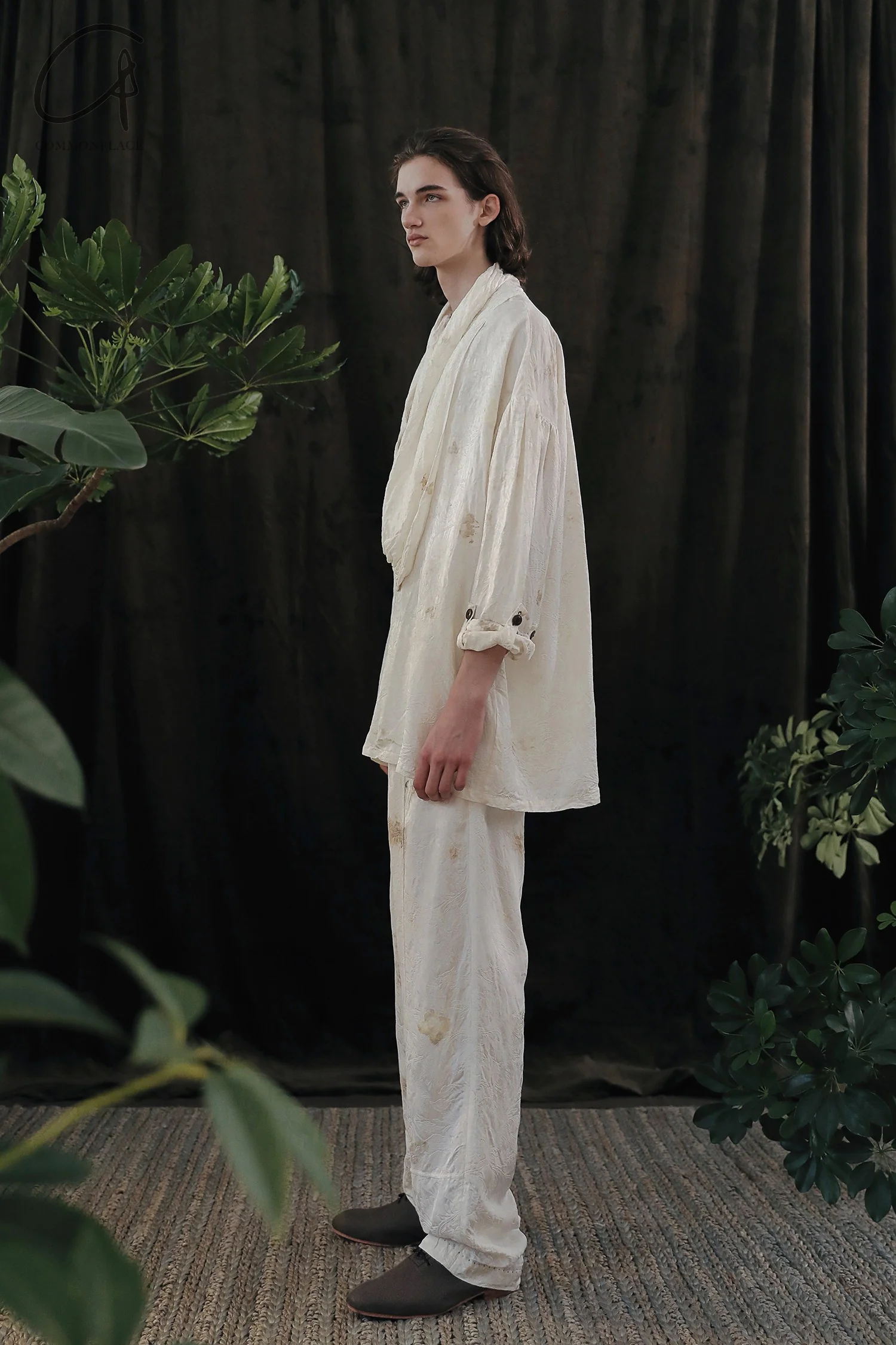 MUTEDANCE 24 Spring/Summer Printed Blouse/Pants MD-MD24SS127-HOARY - Image 7