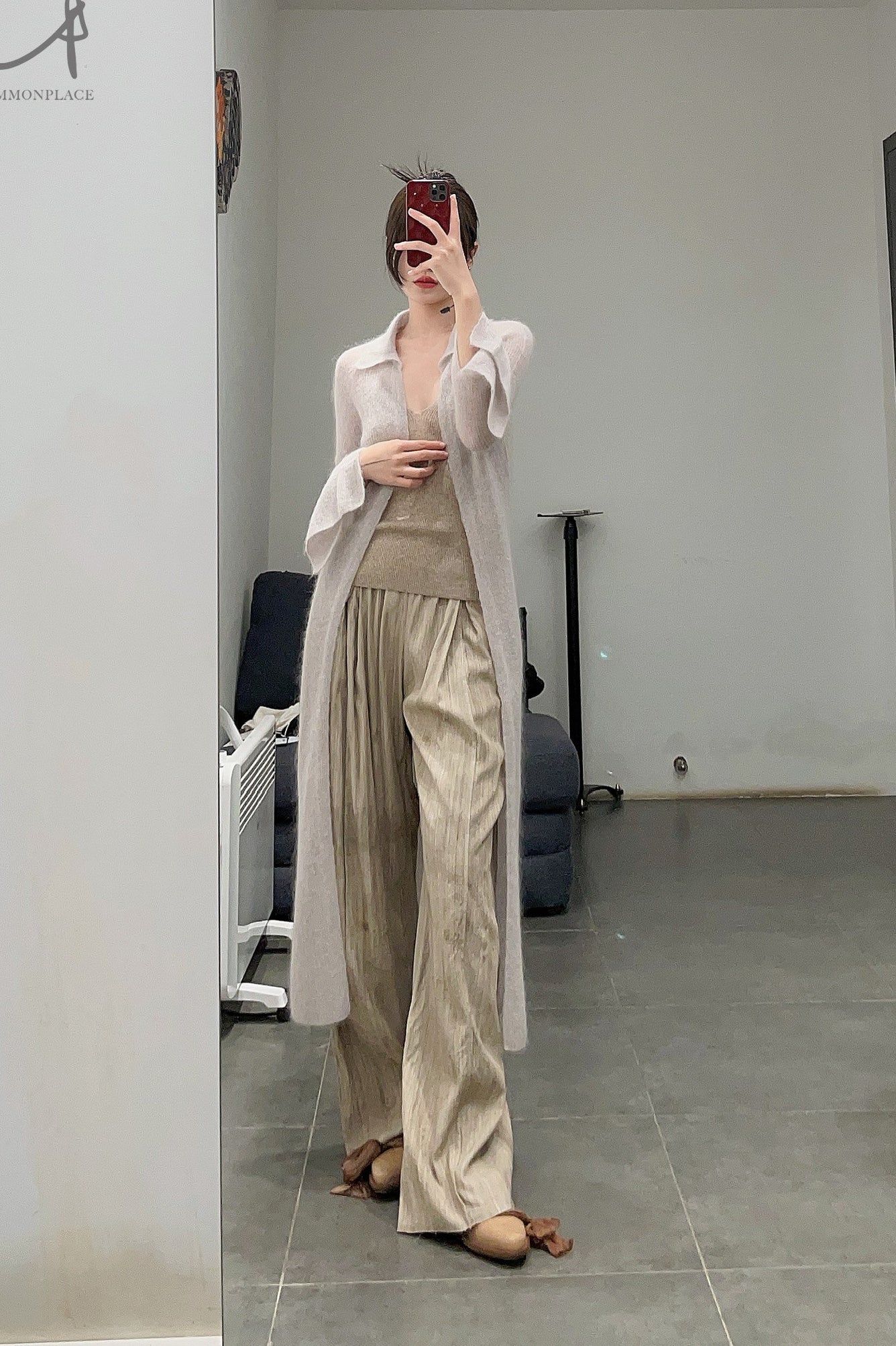MUTEDANCE silk-pattern wide-leg pants MD22SS50 PM38 - Image 19