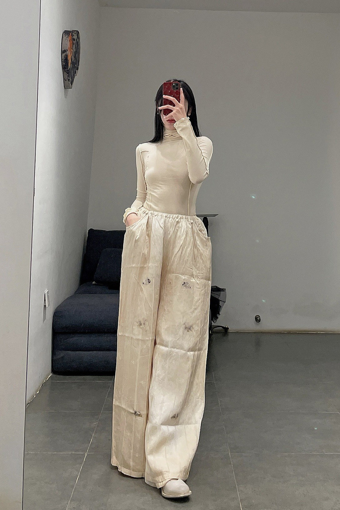 MUTEDANCE silk wide-leg pants MD21FW41 - Image 47