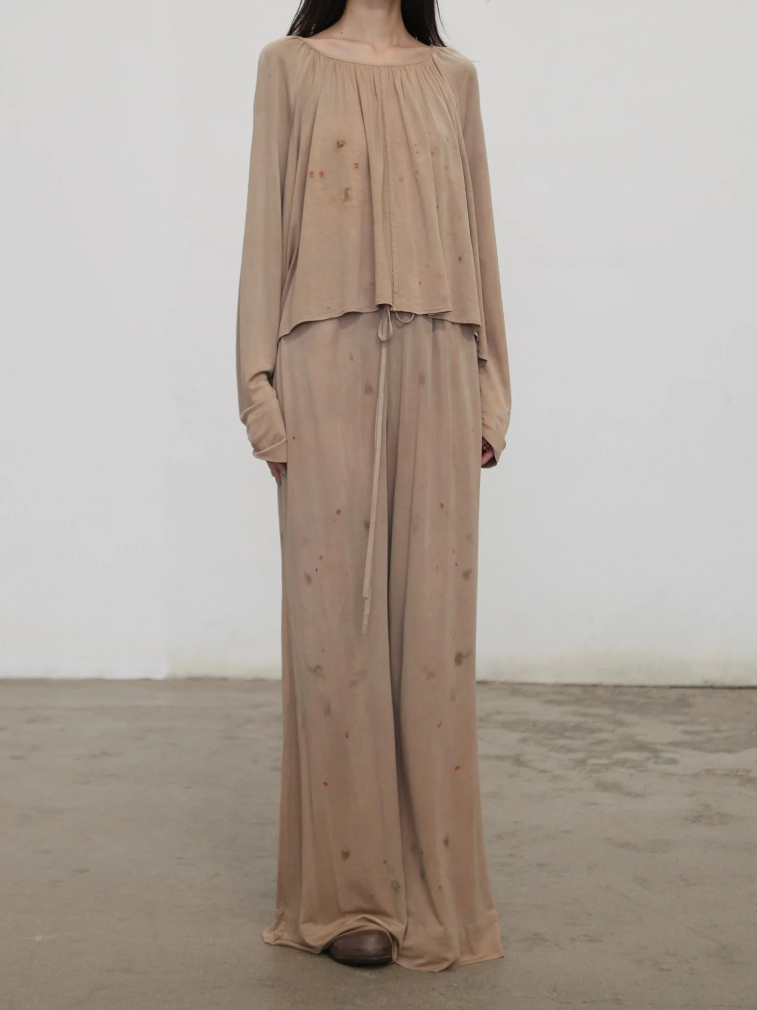 Mutedance Spring/Summer 2026 Crew Neck Short Loose-fitting Top/Shirt MD-MD26SS174 - Image 4