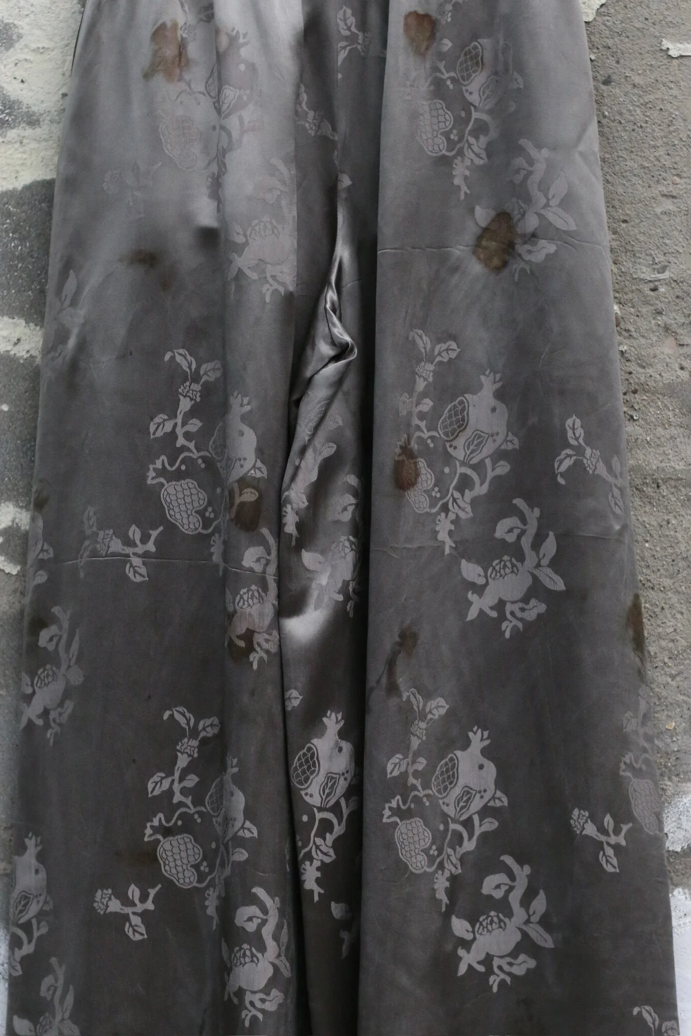 Mutedance Spring/Summer 2026 Elastic Ruffled Lace Waist Casual Pants, Plant Dye MD-MD26SS127 - Image 2