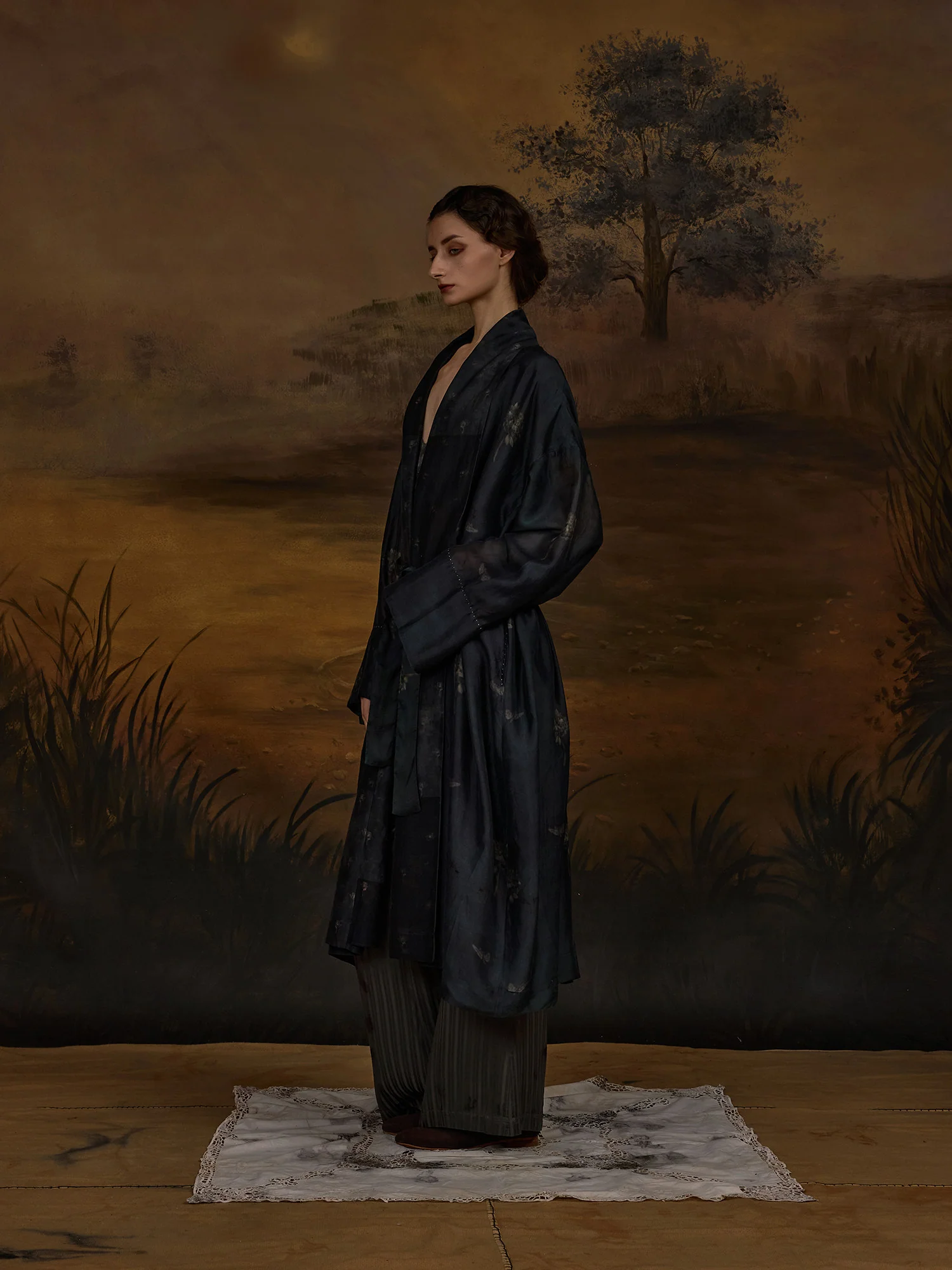 Mutedance Spring/Summer 2026 Elastic Wide-Waist Casual Pants, Plant Dye MD-MD26SS126 (MD-MD26SS125) - Image 7