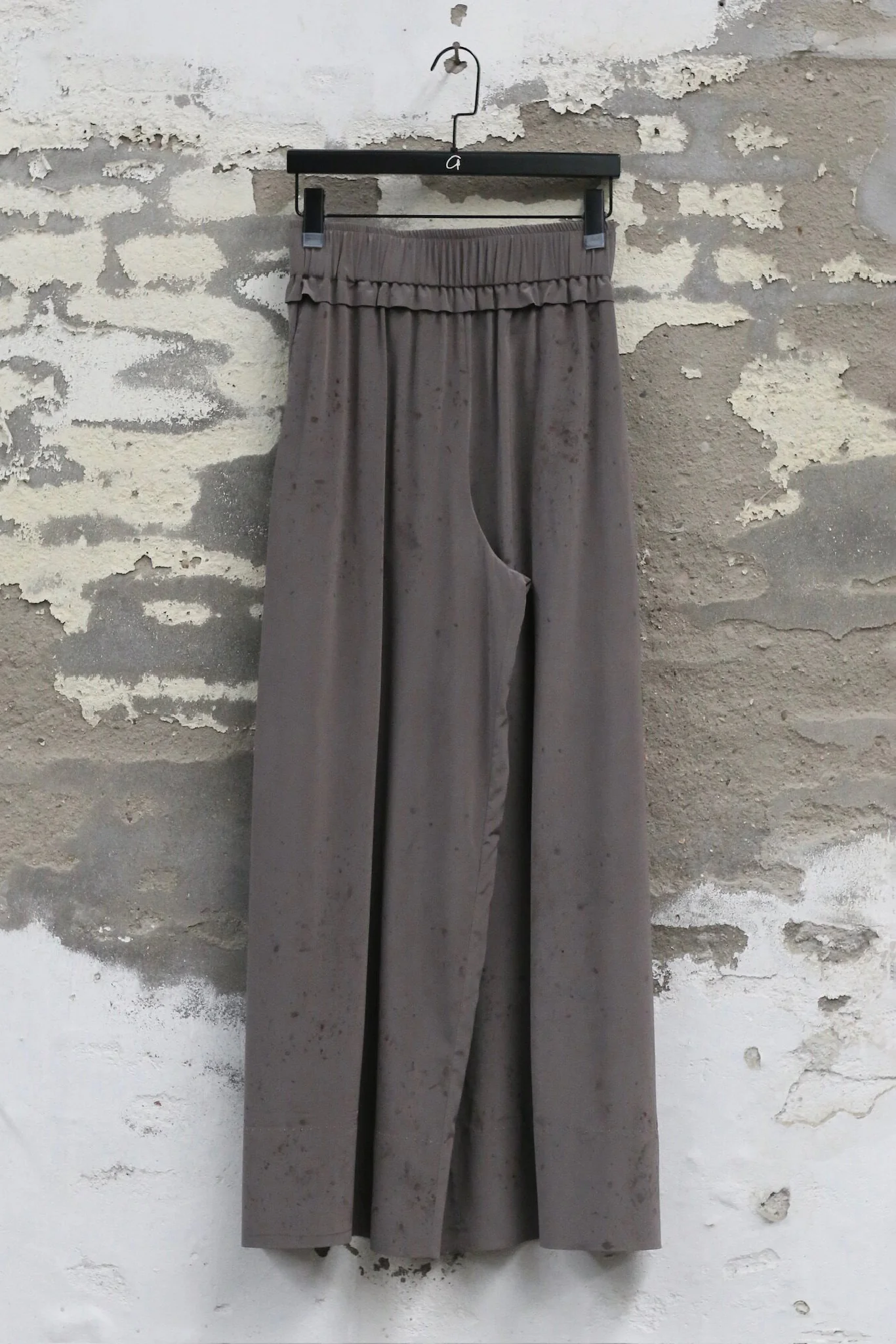 Mutedance Spring/Summer 2026 Elasticated Ruffled Lace Waist Casual Pants, Plant Dye MD-MD26SS129 (MD-MD26SS127)