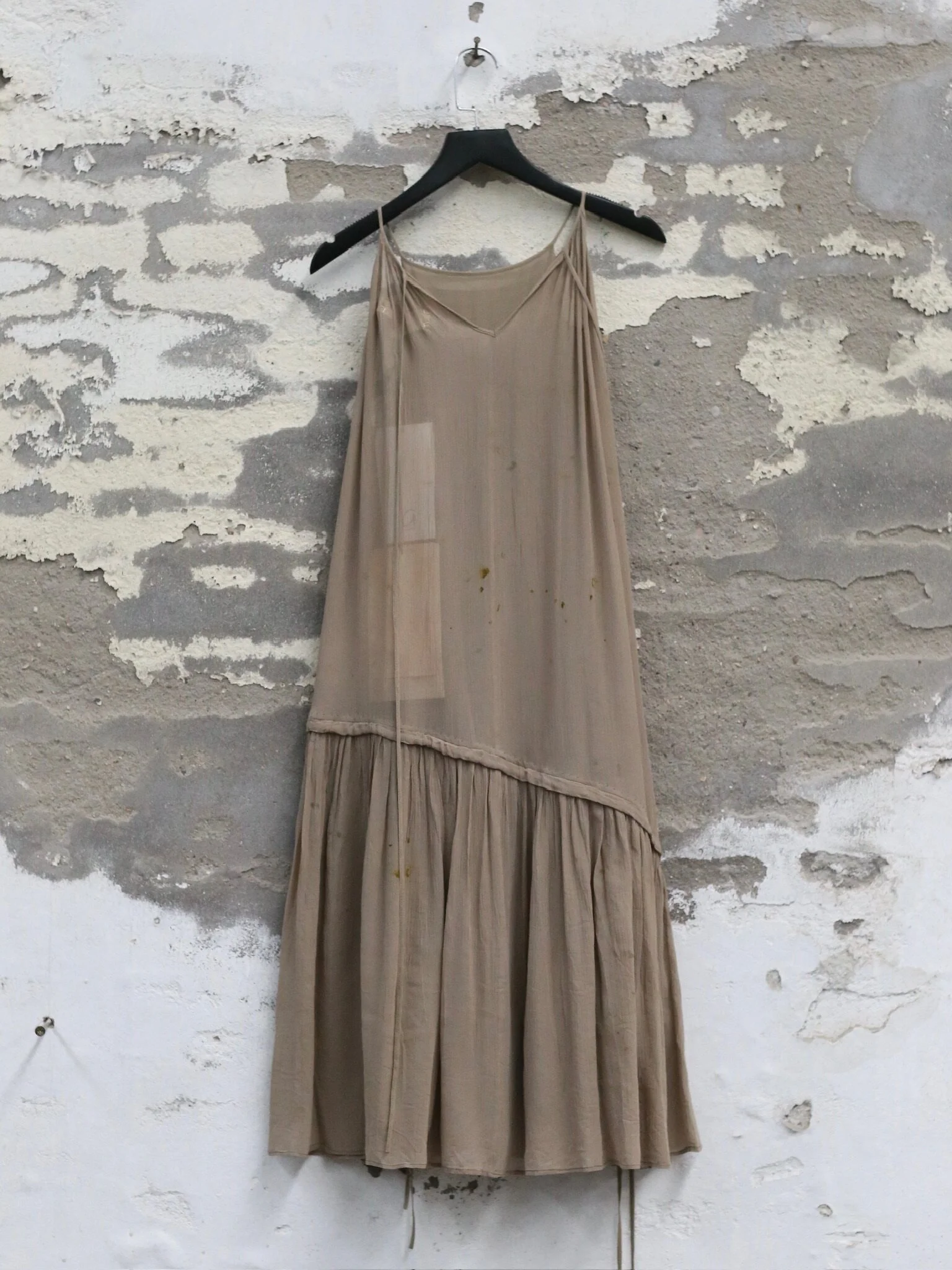 Mutedance Spring/Summer 2026 Floral Dyed Silk Loose-fitting Slip Dress MD-MD26SS13 - Image 9