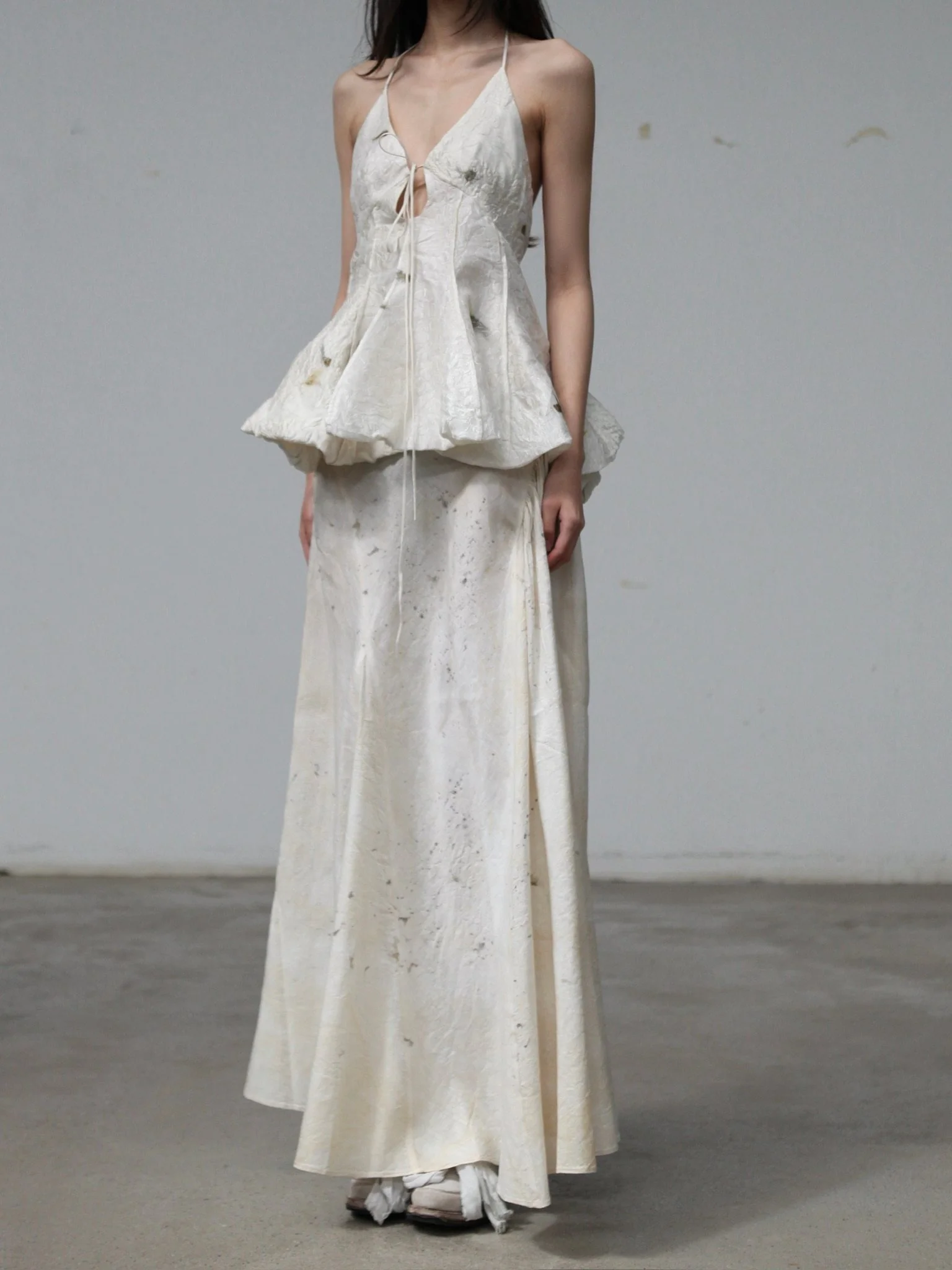 Mutedance Spring/Summer 2026 Handmade Plant-Dyed Midi Skirt MD-MD26SS109 - Image 10