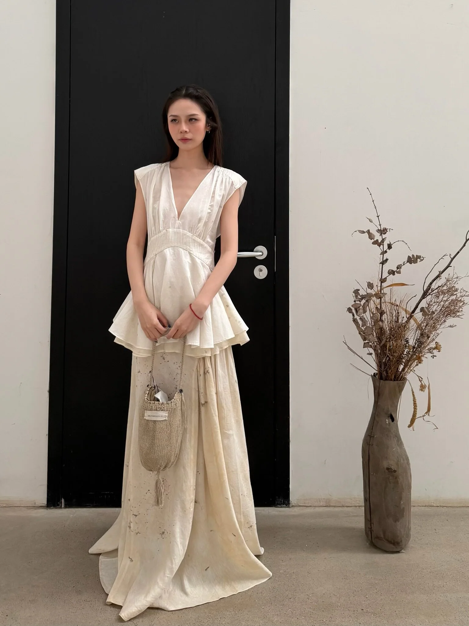 Mutedance Spring/Summer 2026 Handmade Plant-Dyed Midi Skirt MD-MD26SS109 - Image 18