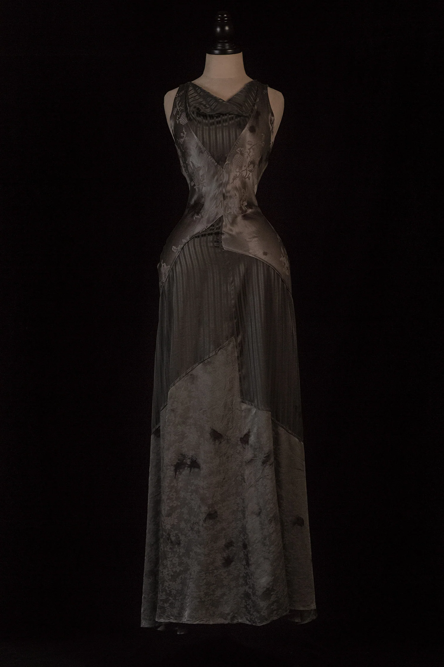 Mutedance Spring/Summer 2026 Patchwork Ruffled Neckline Fitted Waist Dress MD-MD26SS106 - Image 5