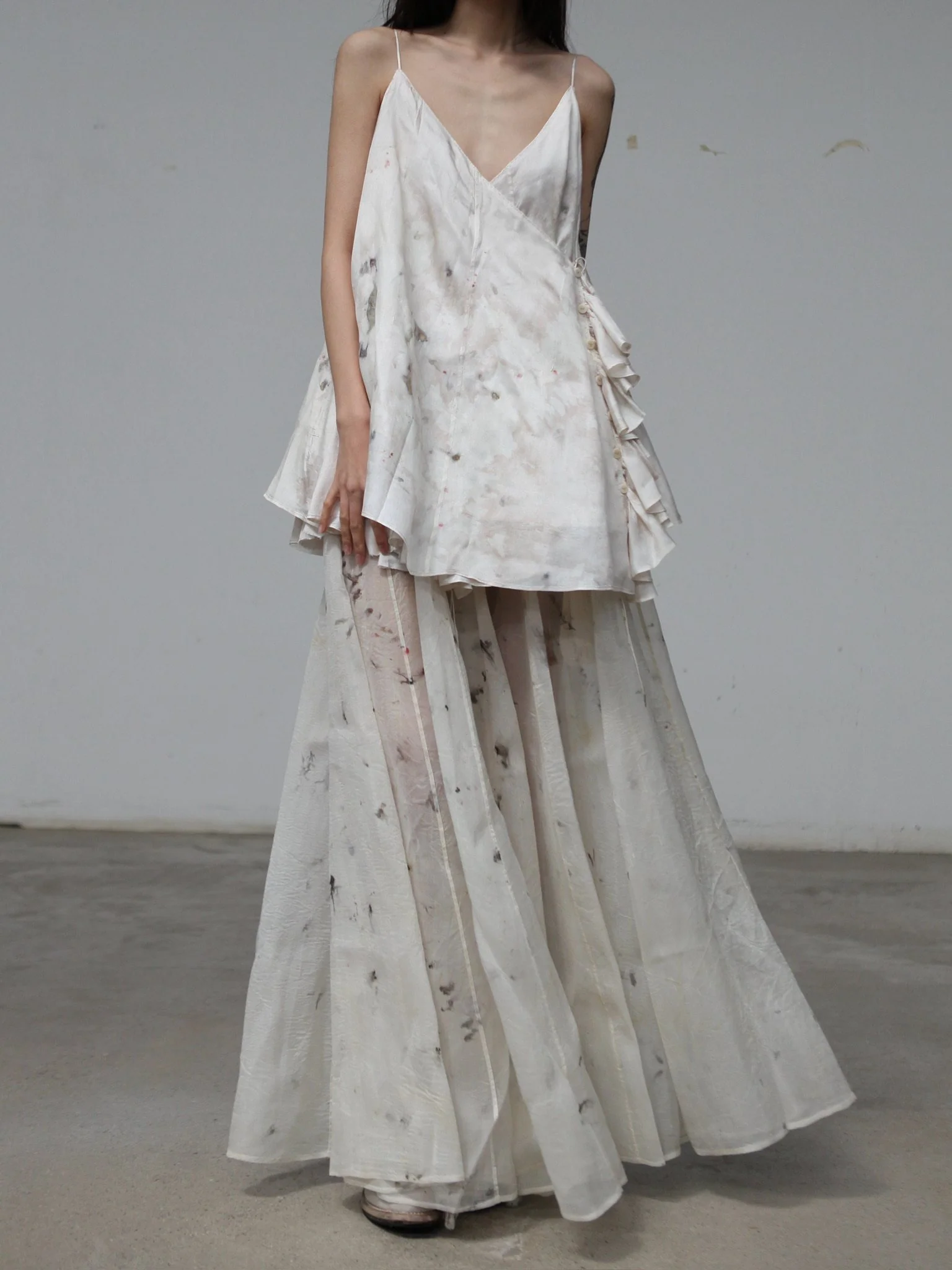 Mutedance Spring/Summer 2026 Plant-Dyed Pleated Skirt MD-MD26SS131 - Image 7
