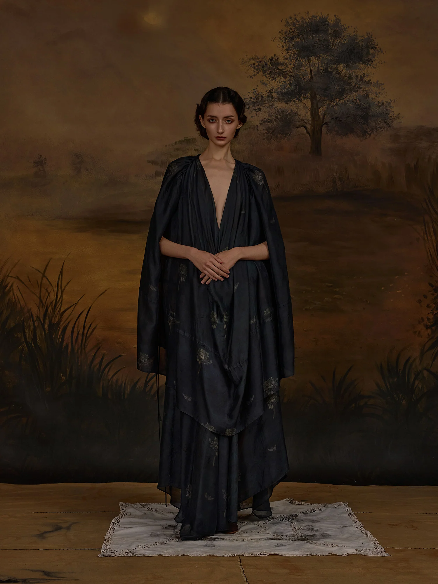 Mutedance Spring/Summer 2026 Silk Lace Midi Skirt, Plant Dyed, High-Quality Handmade, MD-MD26SS114 - Image 6