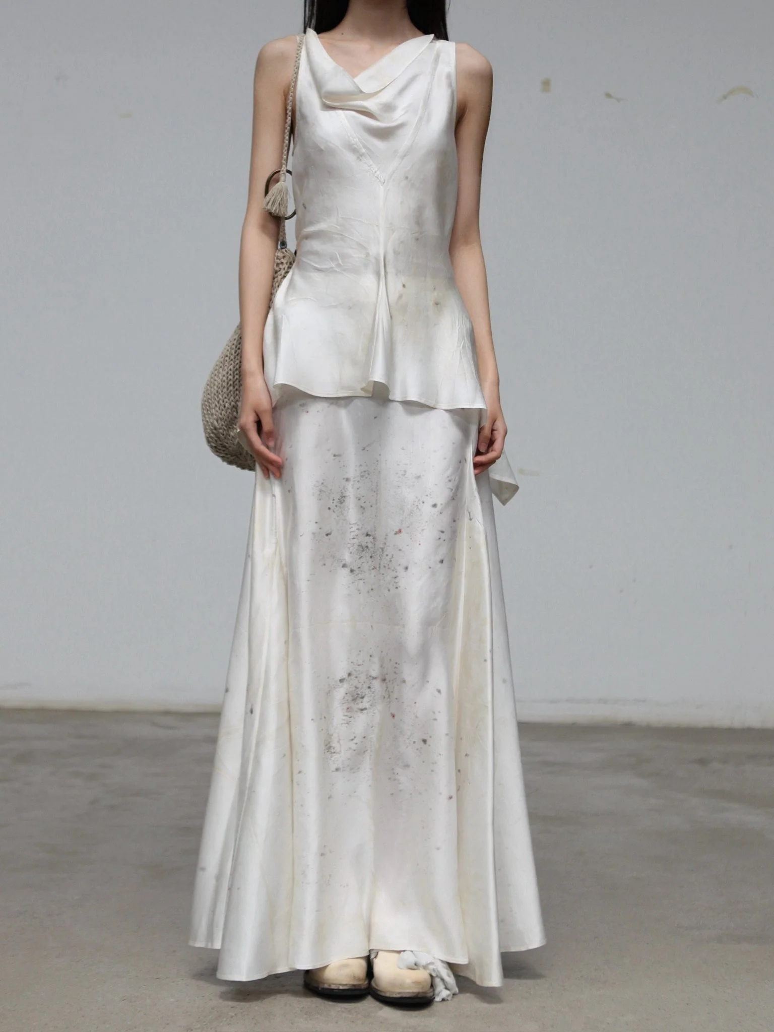 Mutedance Spring/Summer 2026 Silk Midi Skirt, Plant Dyed, High-Quality Handmade, MD-MD26SS107 - Image 6